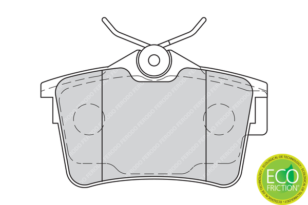 Brake Pad Set, disc brake - FDB4250 FERODO