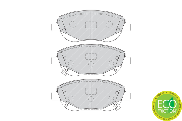 Brake Pad Set, disc brake - FDB4276 FERODO