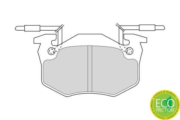 Brake Pad Set, disc brake - FDB428B FERODO