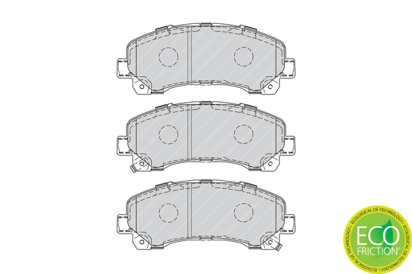 Brake Pad Set, disc brake - FDB4299 FERODO