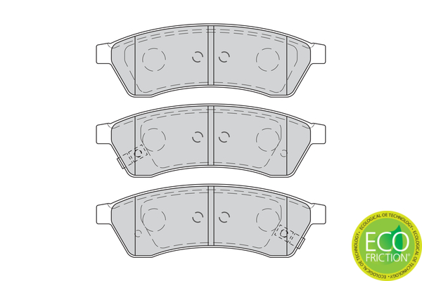 Brake Pad Set, disc brake - FDB4305 FERODO