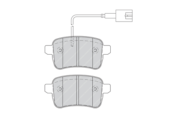 Brake Pad Set, disc brake - FDB4308 FERODO