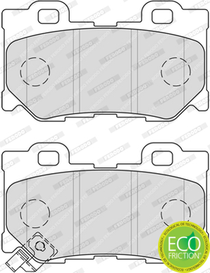 Brake Pad Set, disc brake - FDB4312 FERODO