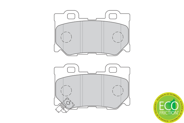 Brake Pad Set, disc brake - FDB4312 FERODO