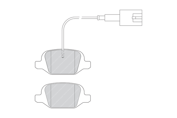 Brake Pad Set, disc brake - FDB4321 FERODO