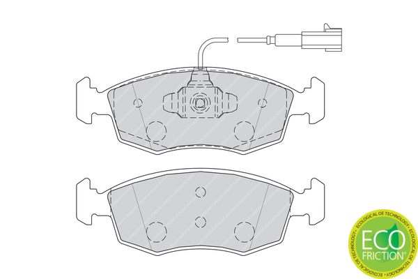 Brake Pad Set, disc brake - FDB4353 FERODO
