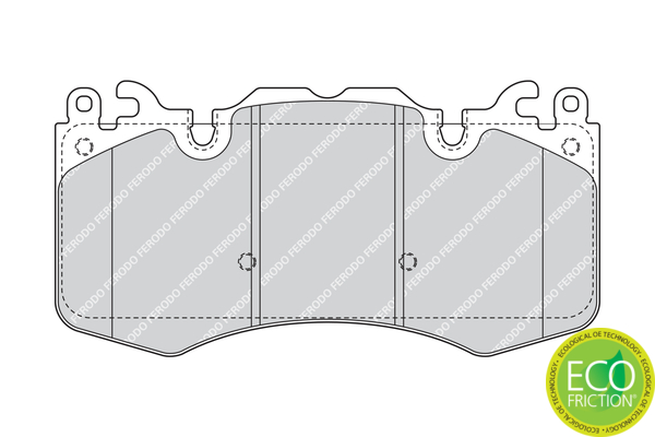 Brake Pad Set, disc brake - FDB4379 FERODO
