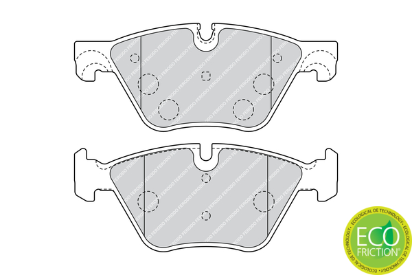 Brake Pad Set, disc brake - FDB4380 FERODO