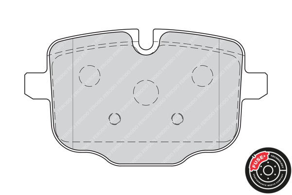Brake Pad Set, disc brake - FDB4381 FERODO