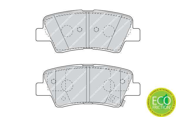 Kit pastiglie freno, Freno a disco - FDB4387 FERODO
