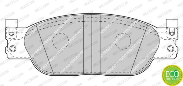 Brake Pad Set, disc brake - FDB4389 FERODO