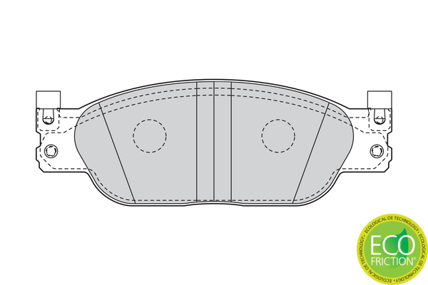 Brake Pad Set, disc brake - FDB4389 FERODO