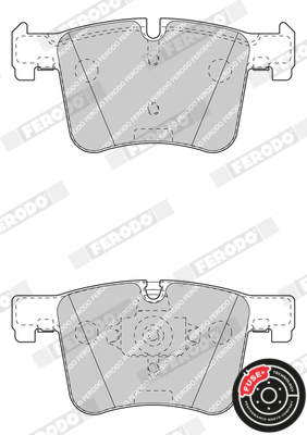 Brake Pad Set, disc brake - FDB4394 FERODO