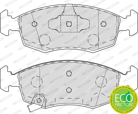 Brake Pad Set, disc brake - FDB4400 FERODO