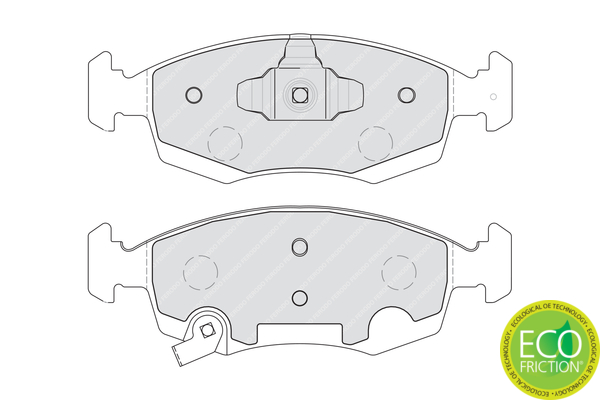 Brake Pad Set, disc brake - FDB4400 FERODO