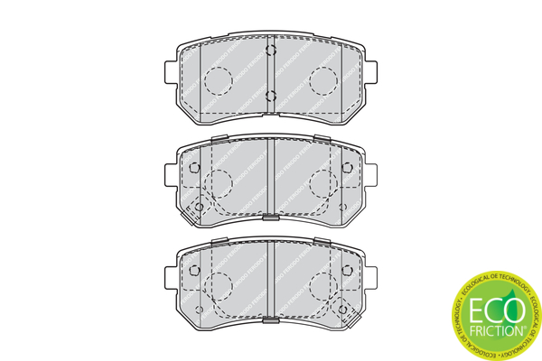 Brake Pad Set, disc brake - FDB4408 FERODO