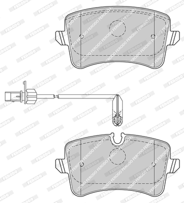 Brake Pad Set, disc brake - FDB4410 FERODO