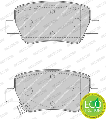 Brake Pad Set, disc brake - FDB4411 FERODO