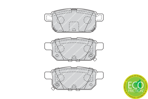 Brake Pad Set, disc brake - FDB4430 FERODO