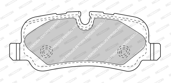 Brake Pad Set, disc brake - FDB4432 FERODO