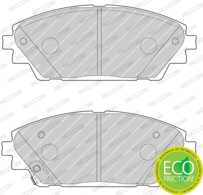 Brake Pad Set, disc brake - FDB4446 FERODO