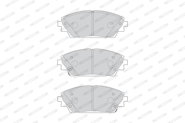 Brake Pad Set, disc brake - FDB4446 FERODO