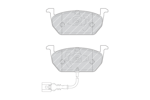 Brake Pad Set, disc brake - FDB4454 FERODO