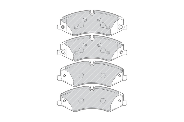 Brake Pad Set, disc brake - FDB4455 FERODO