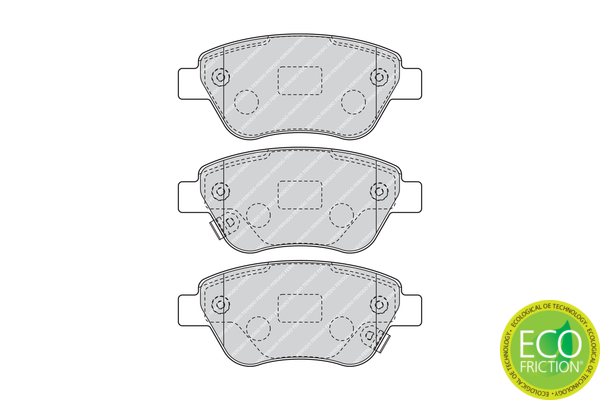Brake Pad Set, disc brake - FDB4486 FERODO
