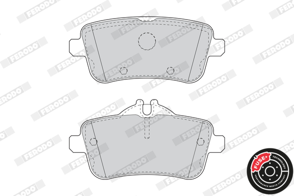 Brake Pad Set, disc brake - FDB4587 FERODO