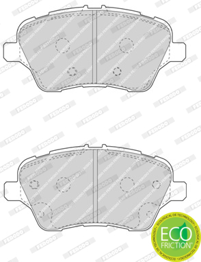 Brake Pad Set, disc brake - FDB4612 FERODO