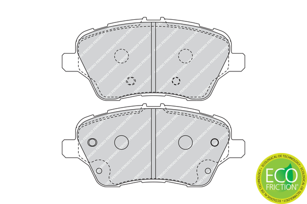 Brake Pad Set, disc brake - FDB4612 FERODO