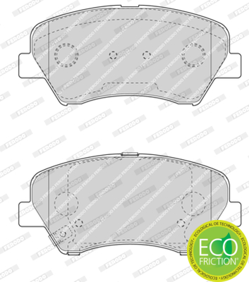 Brake Pad Set, disc brake - FDB4613 FERODO