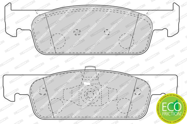 Brake Pad Set, disc brake - FDB4615 FERODO