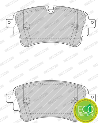 Brake Pad Set, disc brake - FDB4617 FERODO