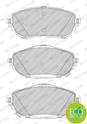 Brake Pad Set, disc brake - FDB4648 FERODO