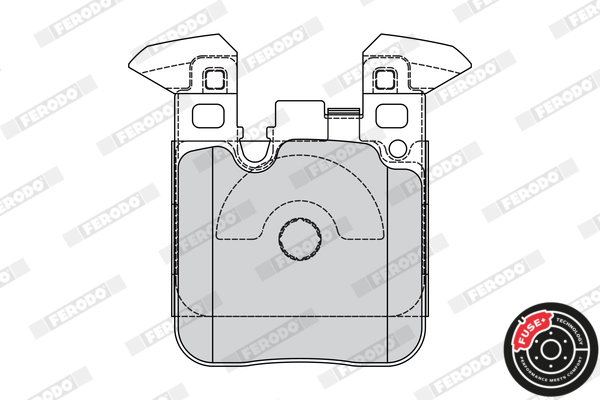 Brake Pad Set, disc brake - FDB4663 FERODO