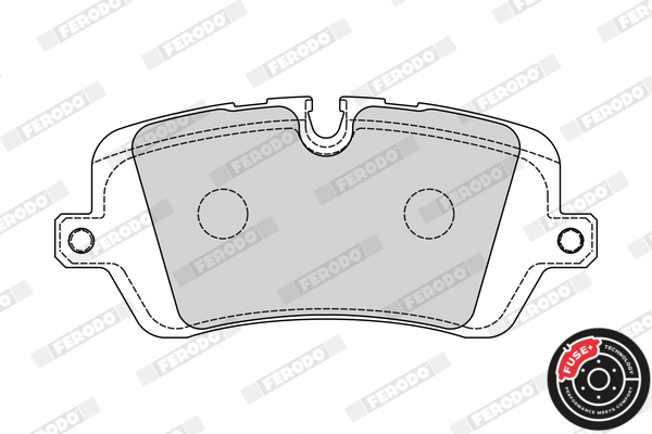 Brake Pad Set, disc brake - FDB4678 FERODO