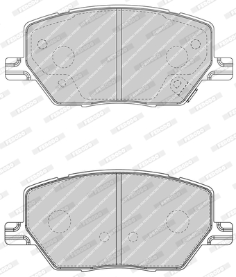 Brake Pad Set, disc brake - FDB4688 FERODO