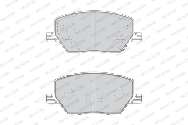 Brake Pad Set, disc brake - FDB4688 FERODO