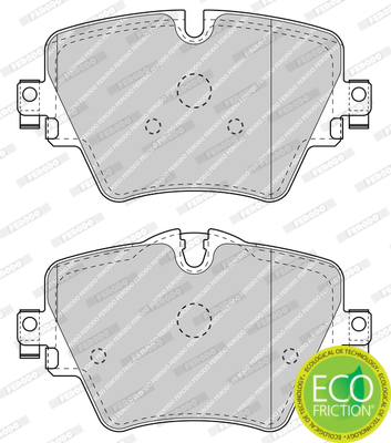 Brake Pad Set, disc brake - FDB4689 FERODO