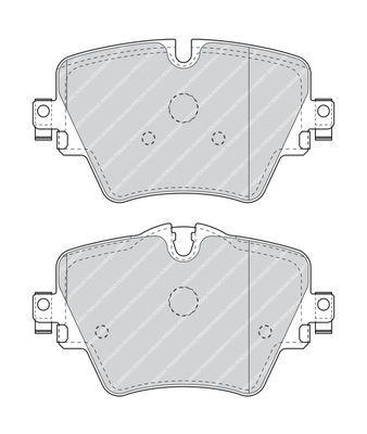 Brake Pad Set, disc brake - FDB4689 FERODO