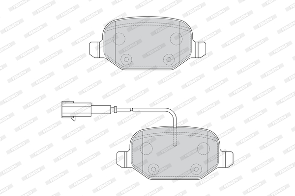 Brake Pad Set, disc brake - FDB4692 FERODO