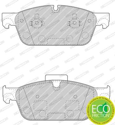 Brake Pad Set, disc brake - FDB4693 FERODO