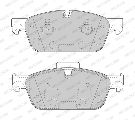 Brake Pad Set, disc brake - FDB4693 FERODO