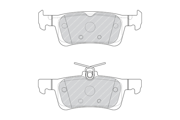 Brake Pad Set, disc brake - FDB4695 FERODO