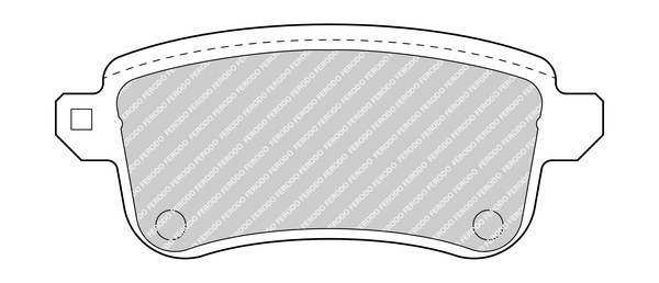 Brake Pad Set, disc brake - FDB4699 FERODO