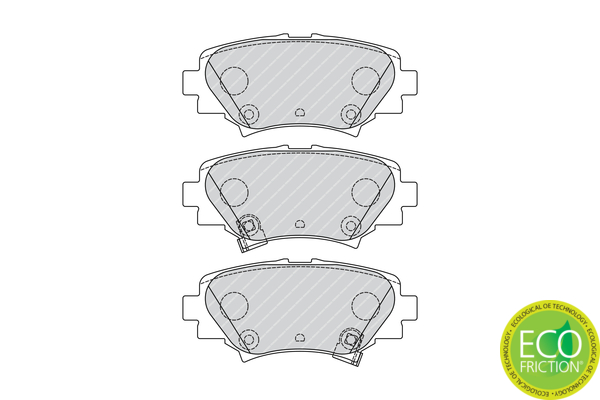 Brake Pad Set, disc brake - FDB4700 FERODO