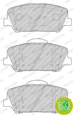 Brake Pad Set, disc brake - FDB4703 FERODO