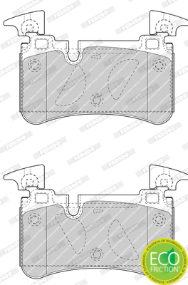 Brake Pad Set, disc brake - FDB4714 FERODO